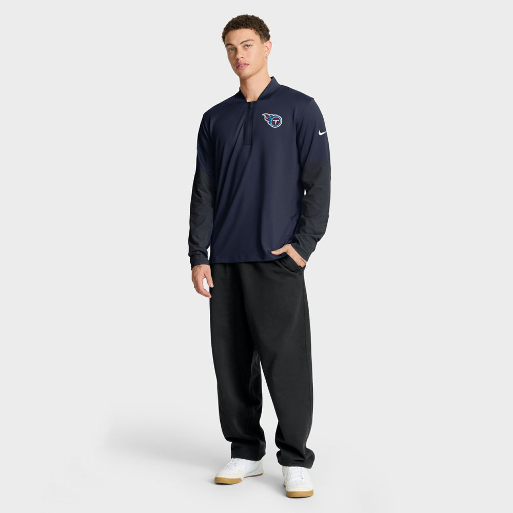 Tennessee Titans Sideline Dri-FIT Half-Zip Pullover - Navy Pullover