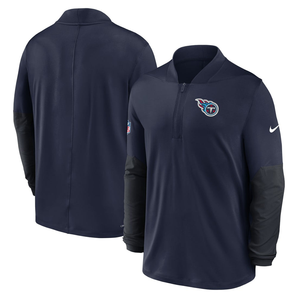 Tennessee Titans Sideline Dri-FIT Half-Zip Pullover - Navy Pullover