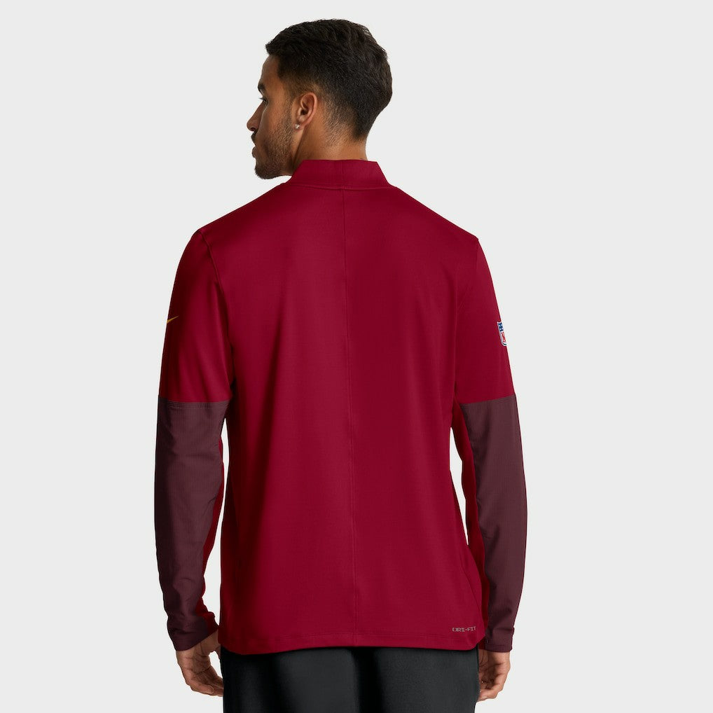 Washington Commanders Sideline Dri-FIT Half-Zip Pullover - Burgundy Pullover