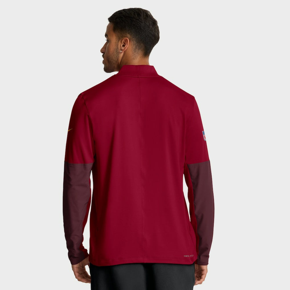 Washington Commanders Sideline Dri-FIT Half-Zip Pullover - Burgundy Pullover