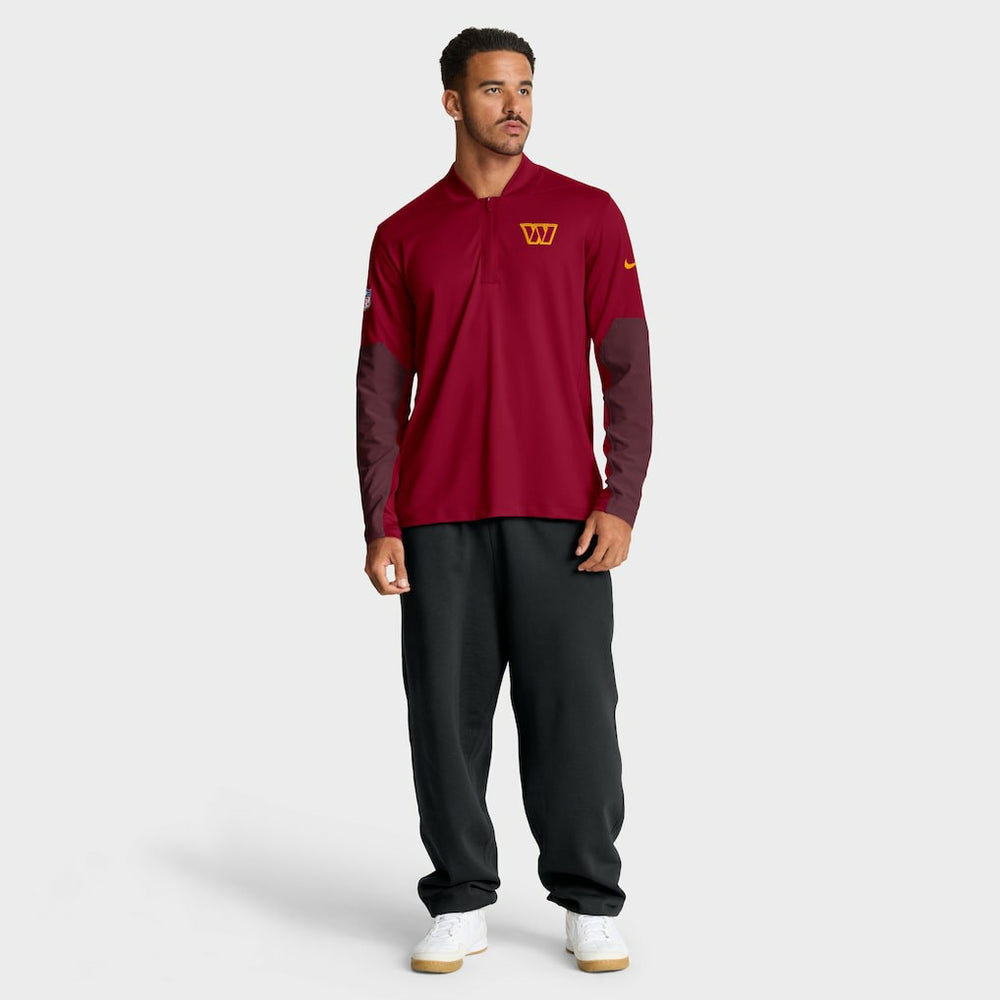 Washington Commanders Sideline Dri-FIT Half-Zip Pullover - Burgundy Pullover