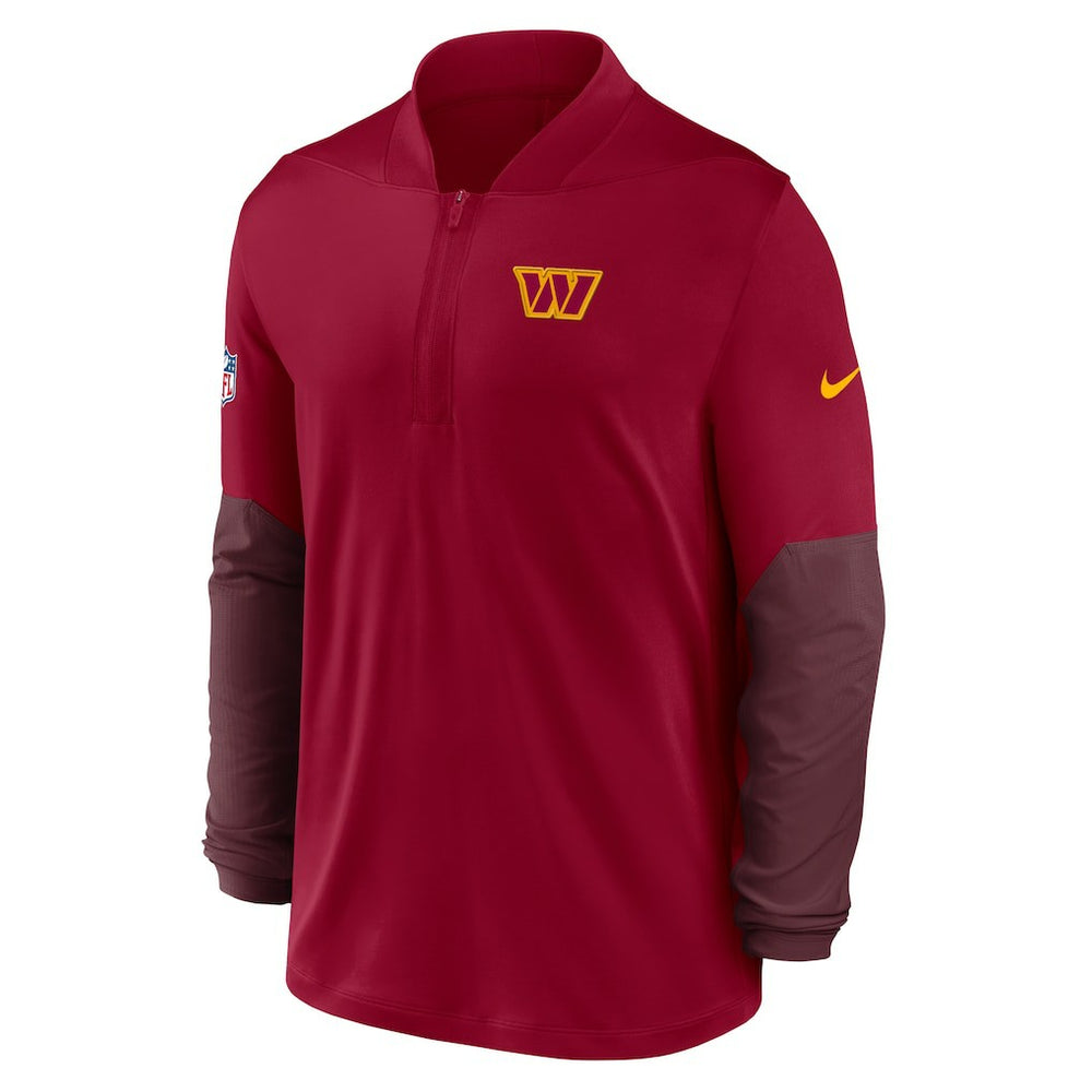 Washington Commanders Sideline Dri-FIT Half-Zip Pullover - Burgundy Pullover