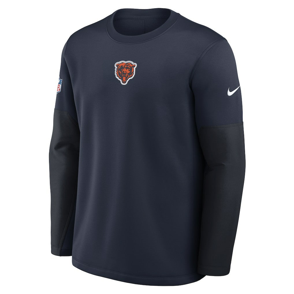 Chicago Bears Sideline Coach Therma-FIT Long Sleeve T-Shirt - Navy T-shirts