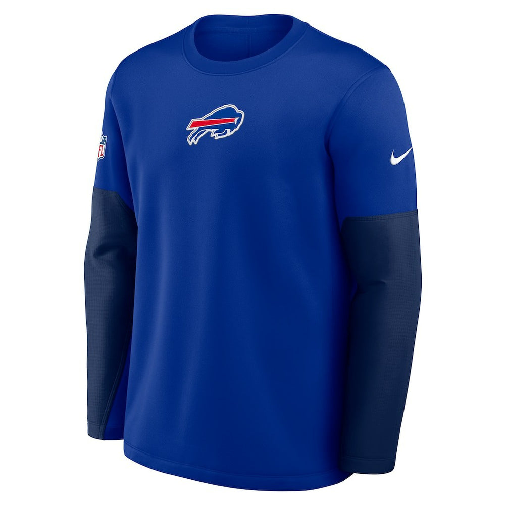Buffalo Bills Sideline Coach Therma-FIT Long Sleeve T-Shirt - Royal T-shirts