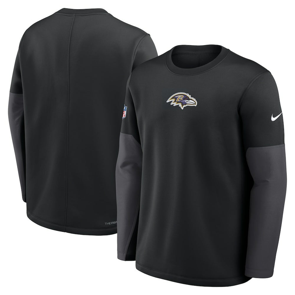Baltimore Ravens Sideline Coach Therma-FIT Long Sleeve T-Shirt - Black T-shirts