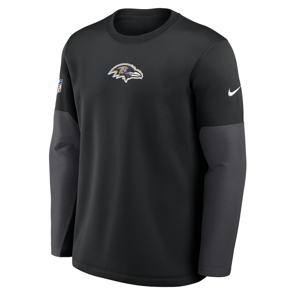 Baltimore Ravens Sideline Coach Therma-FIT Long Sleeve T-Shirt - Black T-shirts