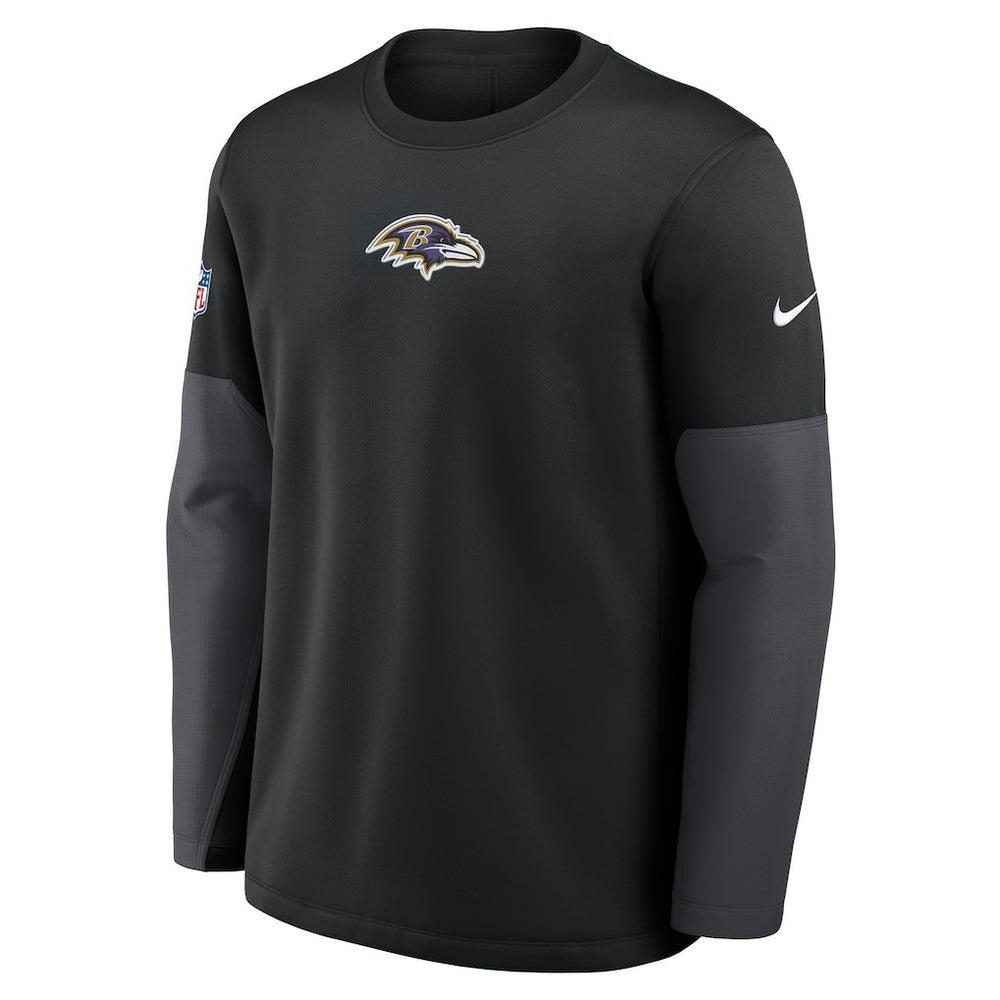 Baltimore Ravens Sideline Coach Therma-FIT Long Sleeve T-Shirt - Black T-shirts