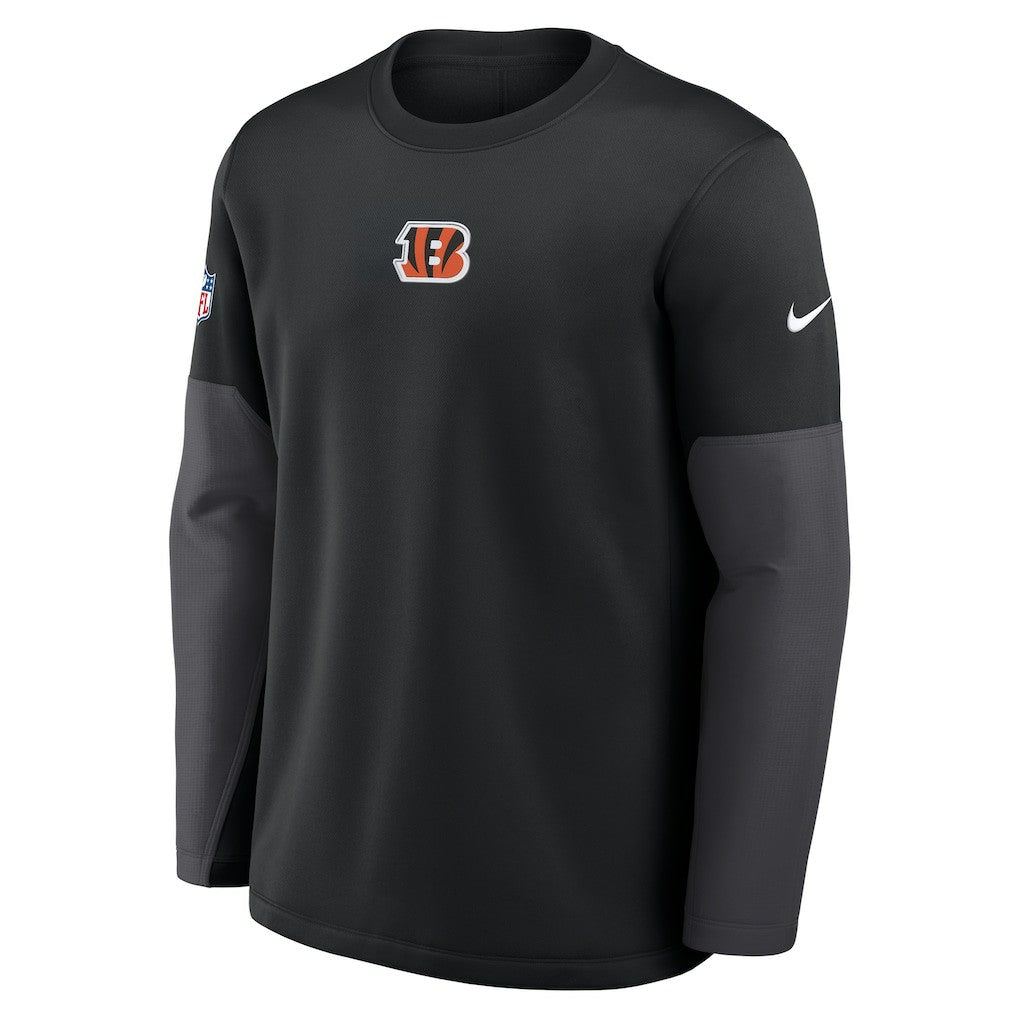Cincinnati Bengals Sideline Coach Therma-FIT Long Sleeve T-Shirt - Black T-shirts