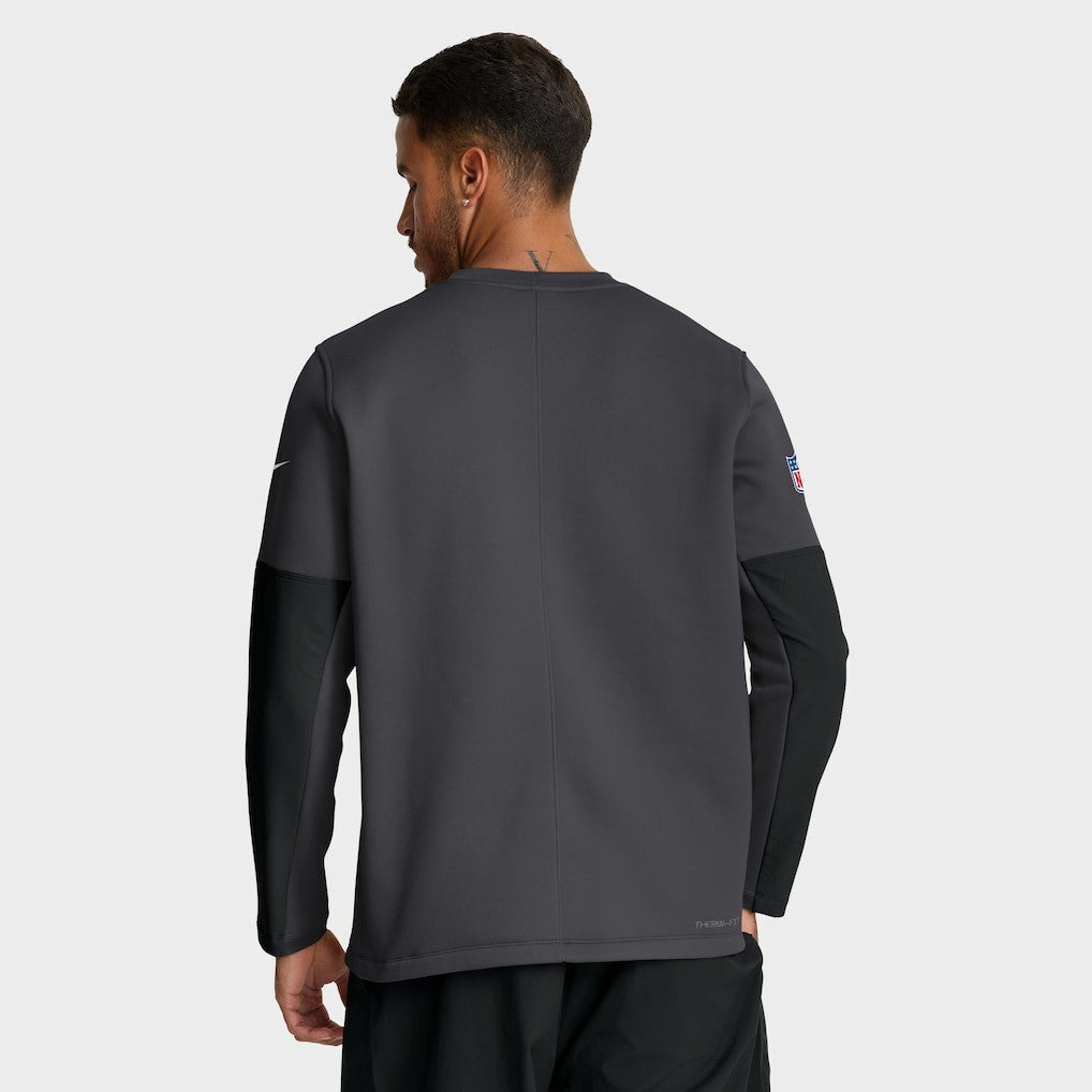 Cleveland Browns Sideline Coach Therma-FIT Long Sleeve T-Shirt - Anthracite T-shirts
