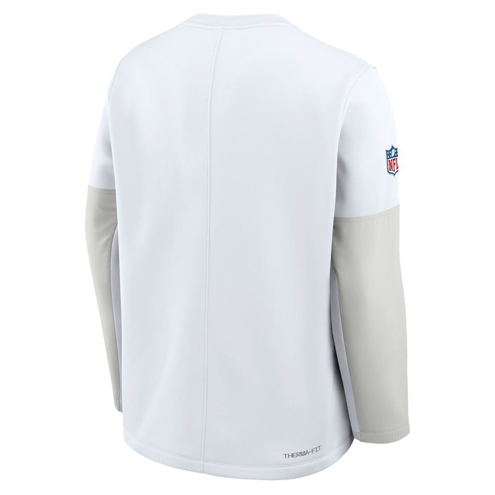 Dallas Cowboys Sideline Coach Therma-FIT Long Sleeve T-Shirt - White T-shirts