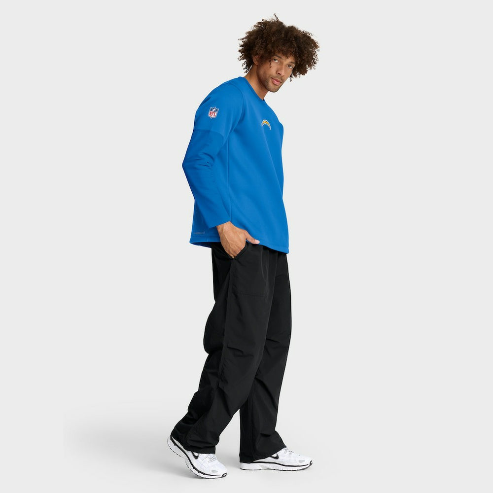 Los Angeles Chargers Sideline Coach Therma-FIT Long Sleeve T-Shirt - Powder Blue T-shirts