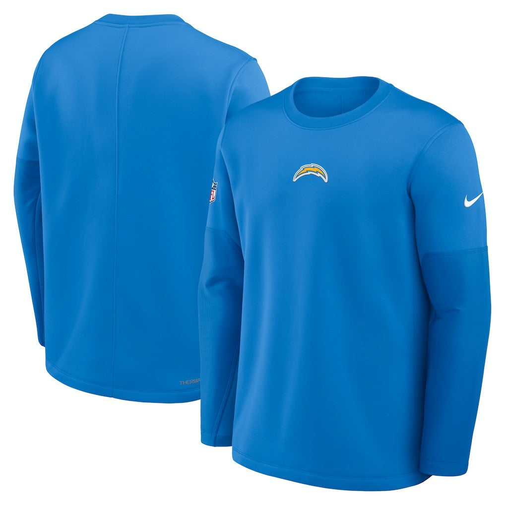 Los Angeles Chargers Sideline Coach Therma-FIT Long Sleeve T-Shirt - Powder Blue T-shirts