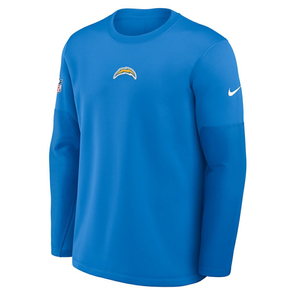 Los Angeles Chargers Sideline Coach Therma-FIT Long Sleeve T-Shirt - Powder Blue T-shirts