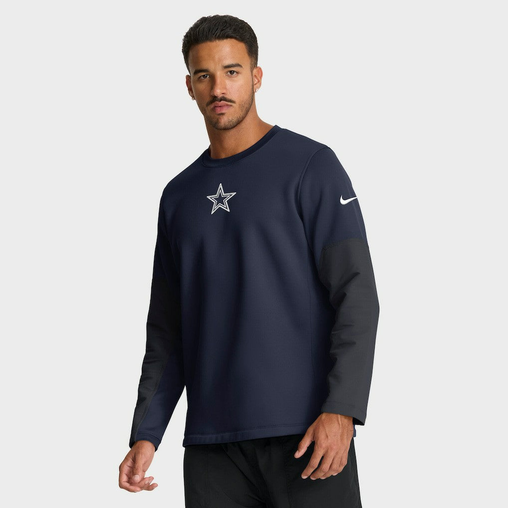 Dallas Cowboys Sideline Coach Therma-FIT Long Sleeve T-Shirt - Navy T-shirts