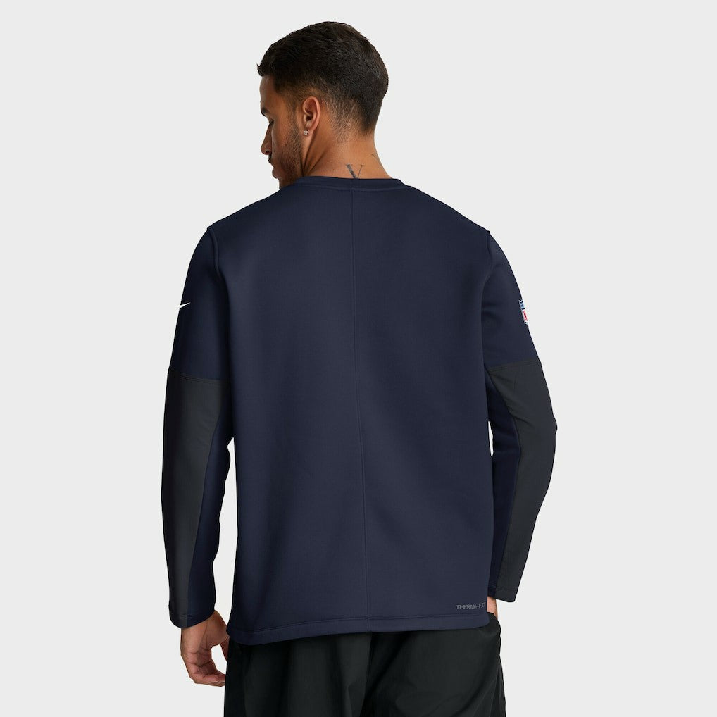 Dallas Cowboys Sideline Coach Therma-FIT Long Sleeve T-Shirt - Navy T-shirts