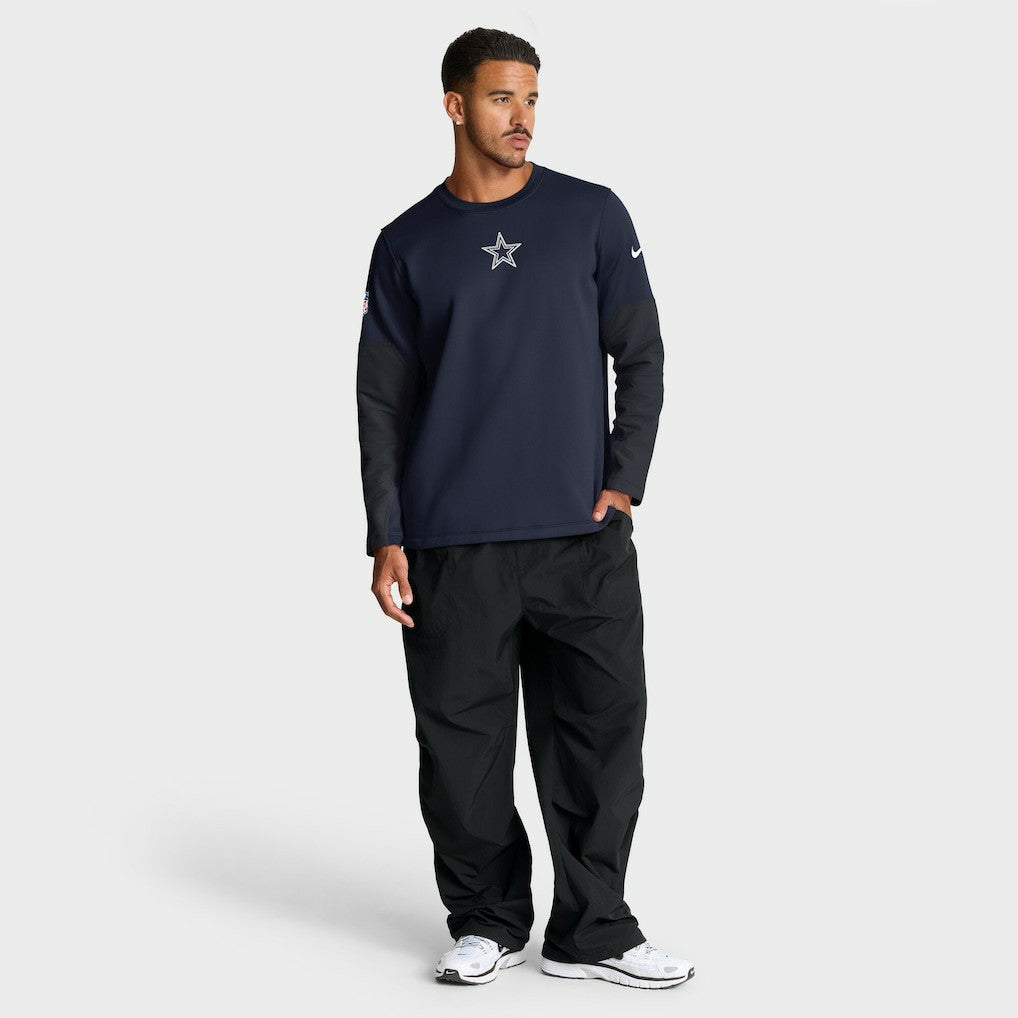 Dallas Cowboys Sideline Coach Therma-FIT Long Sleeve T-Shirt - Navy T-shirts