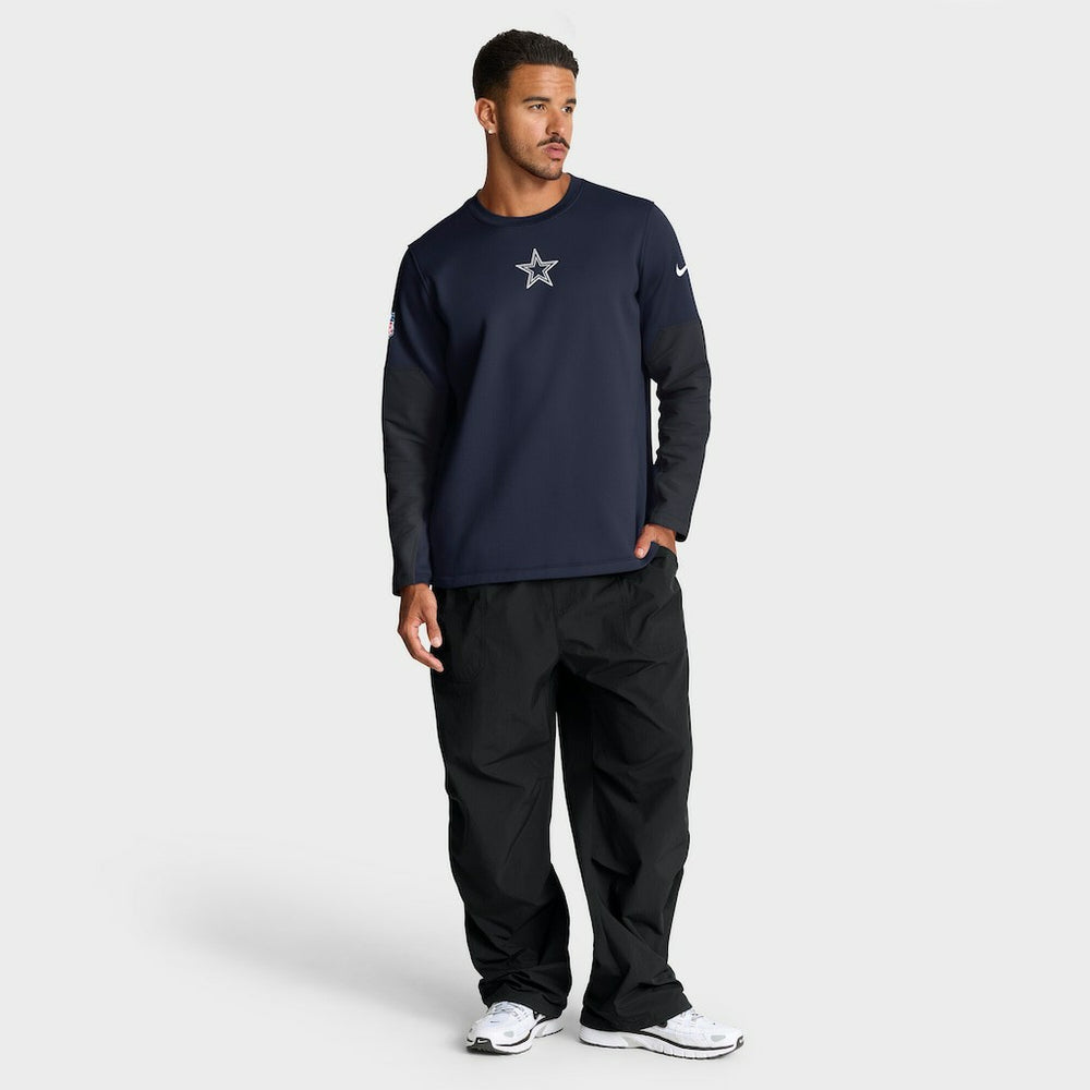 Dallas Cowboys Sideline Coach Therma-FIT Long Sleeve T-Shirt - Navy T-shirts