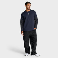 Dallas Cowboys Sideline Coach Therma-FIT Long Sleeve T-Shirt - Navy T-shirts