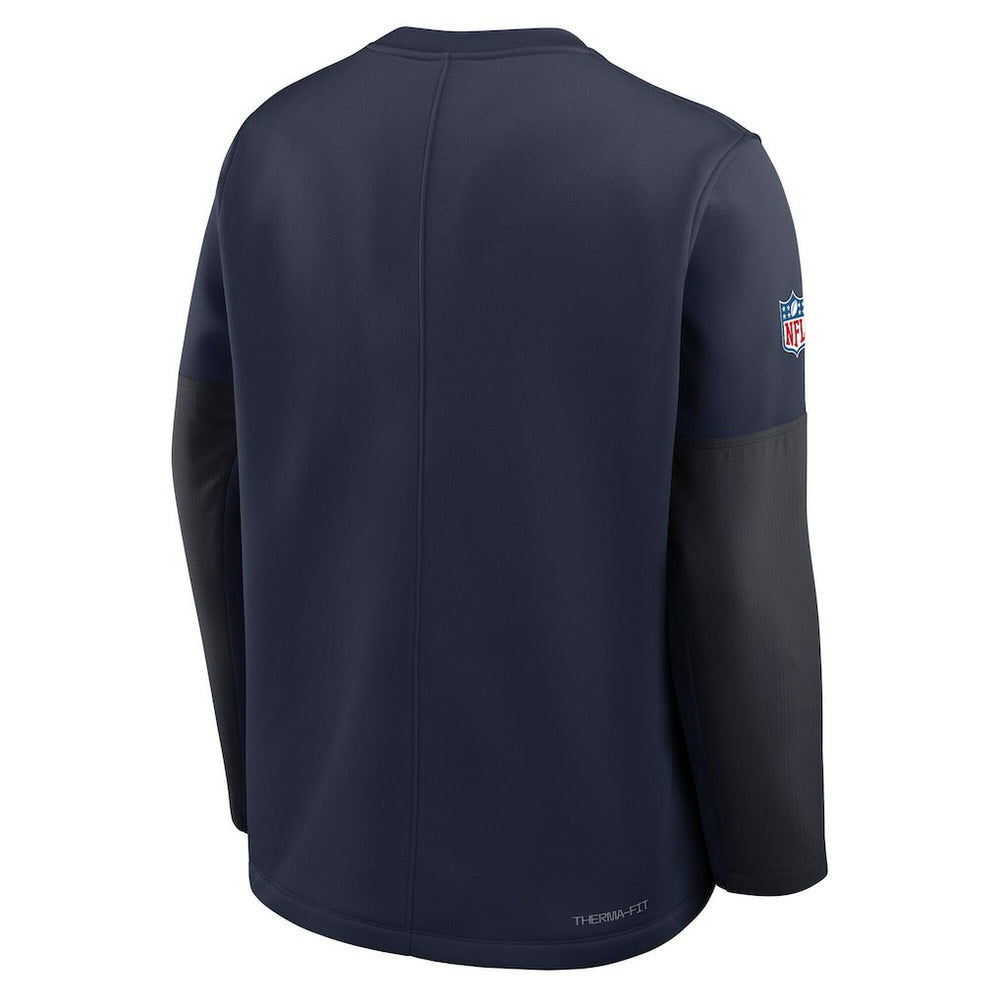 Dallas Cowboys Sideline Coach Therma-FIT Long Sleeve T-Shirt - Navy T-shirts