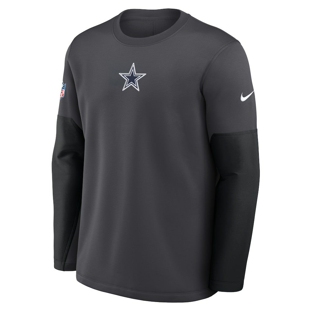 Dallas Cowboys Sideline Coach Therma-FIT Long Sleeve T-Shirt - Anthracite T-shirts