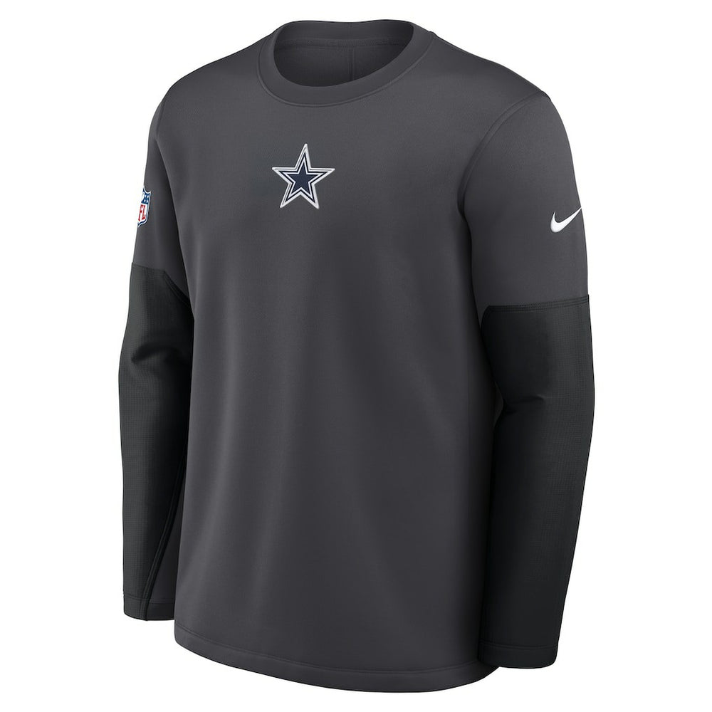 Dallas Cowboys Sideline Coach Therma-FIT Long Sleeve T-Shirt - Anthracite T-shirts