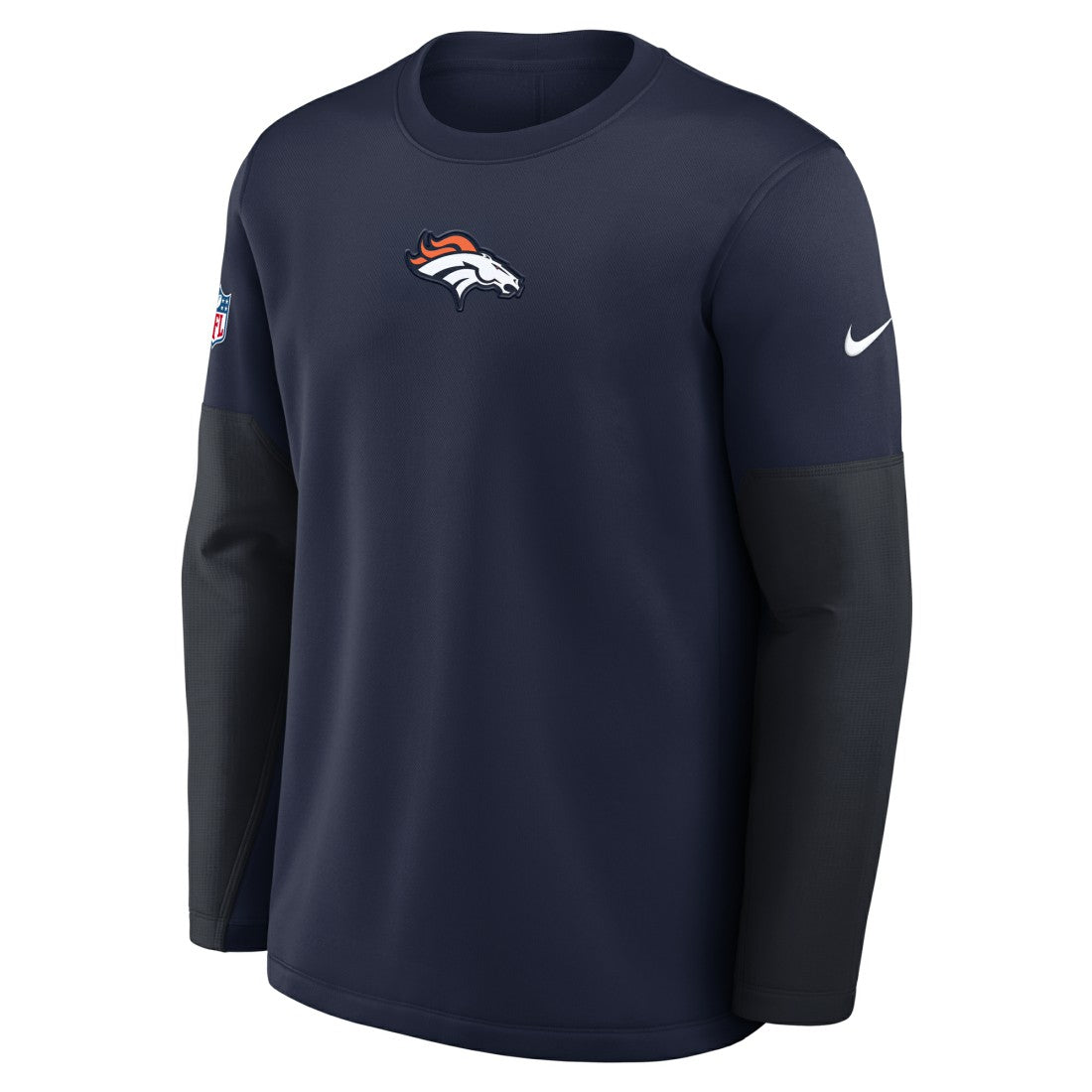 Denver Broncos Sideline Coach Therma-FIT Long Sleeve T-Shirt - Navy T-shirts