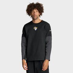 Los Angeles Rams Sideline Coach Therma-FIT Long Sleeve T-Shirt - Black T-shirts