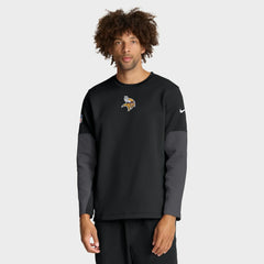 Minnesota Vikings Sideline Coach Therma-FIT Long Sleeve T-Shirt - Black T-shirts