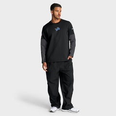 Detroit Lions Sideline Coach Therma-FIT Long Sleeve T-Shirt - Black T-shirts