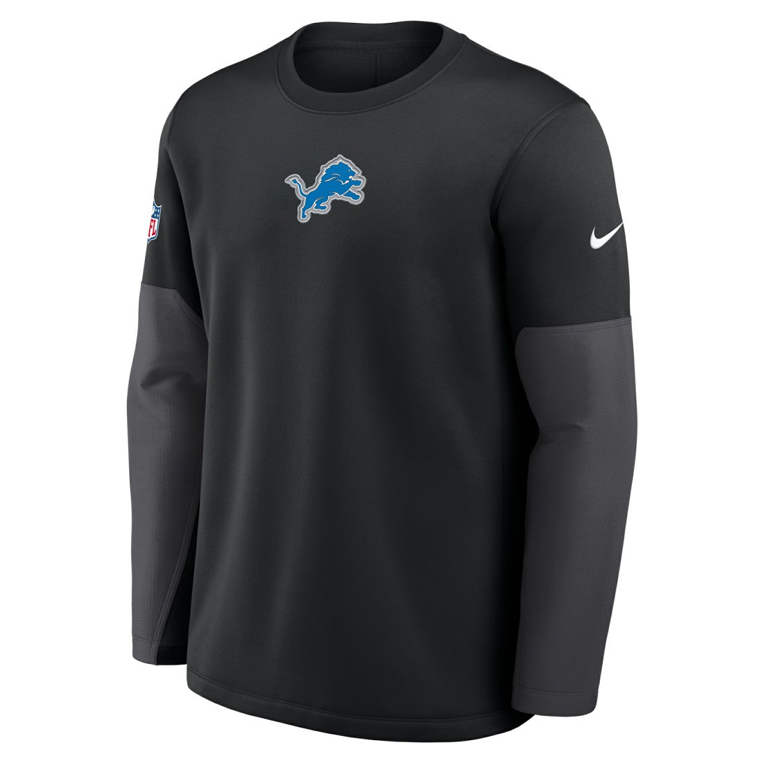 Detroit Lions Sideline Coach Therma-FIT Long Sleeve T-Shirt - Black T-shirts