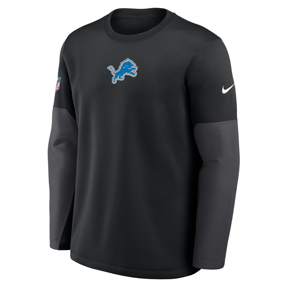 Detroit Lions Sideline Coach Therma-FIT Long Sleeve T-Shirt - Black T-shirts