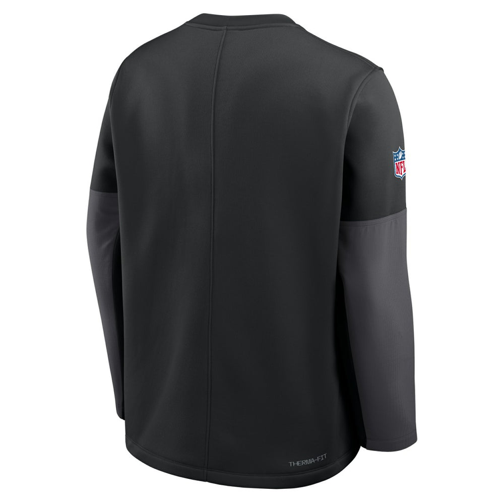 Detroit Lions Sideline Coach Therma-FIT Long Sleeve T-Shirt - Black T-shirts