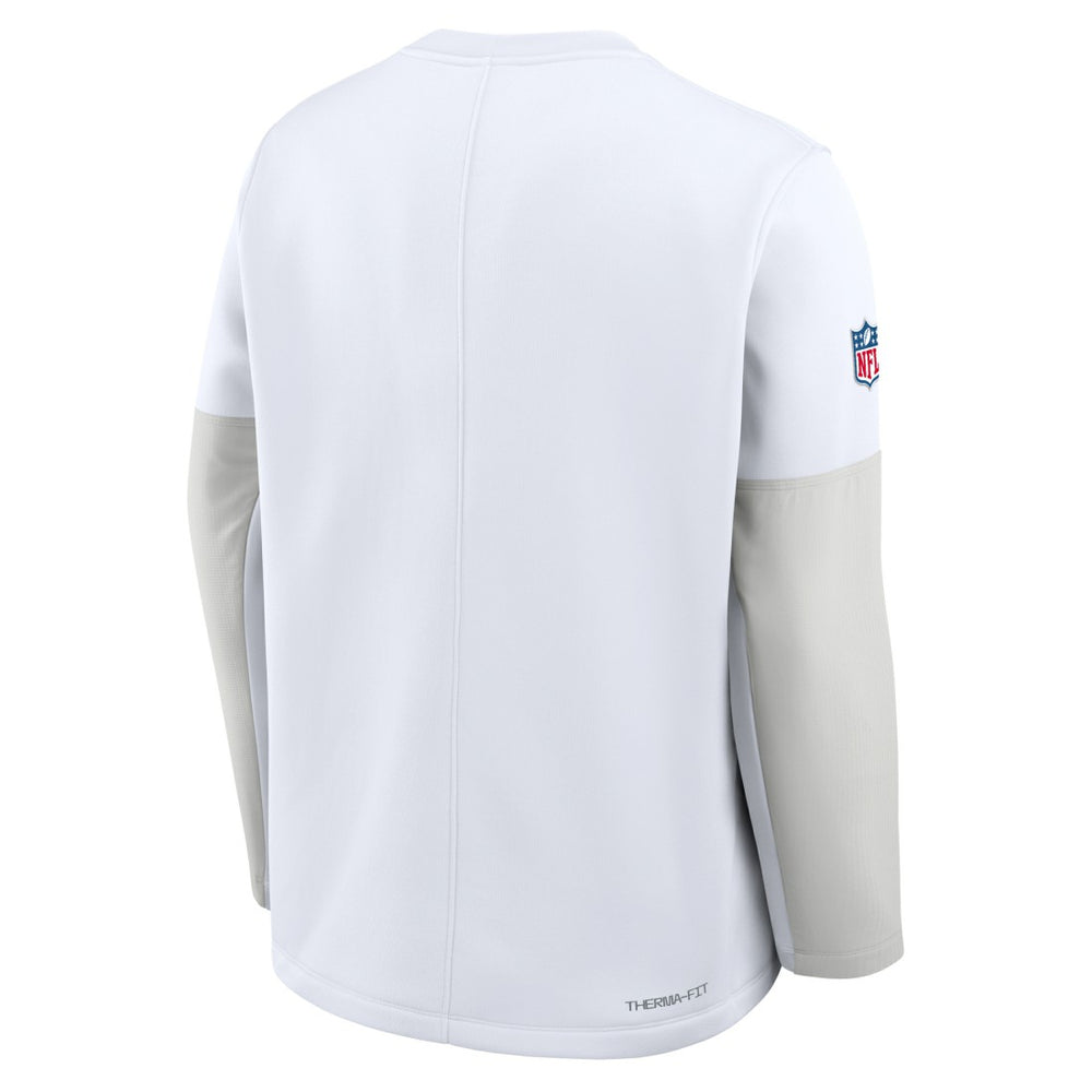 Green Bay Packers Sideline Coach Therma-FIT Long Sleeve T-Shirt - White T-shirts