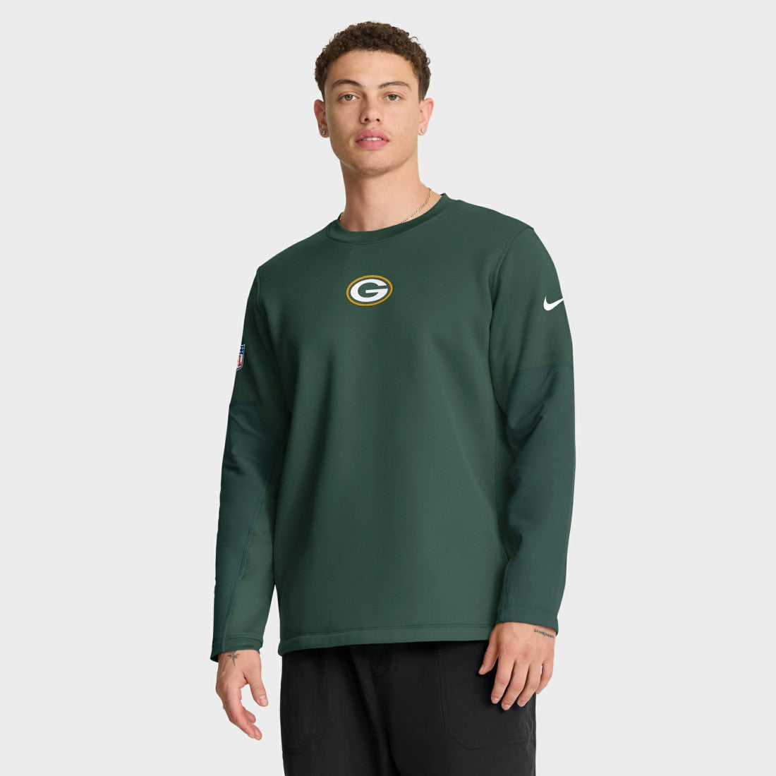 Green Bay Packers Sideline Coach Therma-FIT Long Sleeve T-Shirt - Green T-shirts