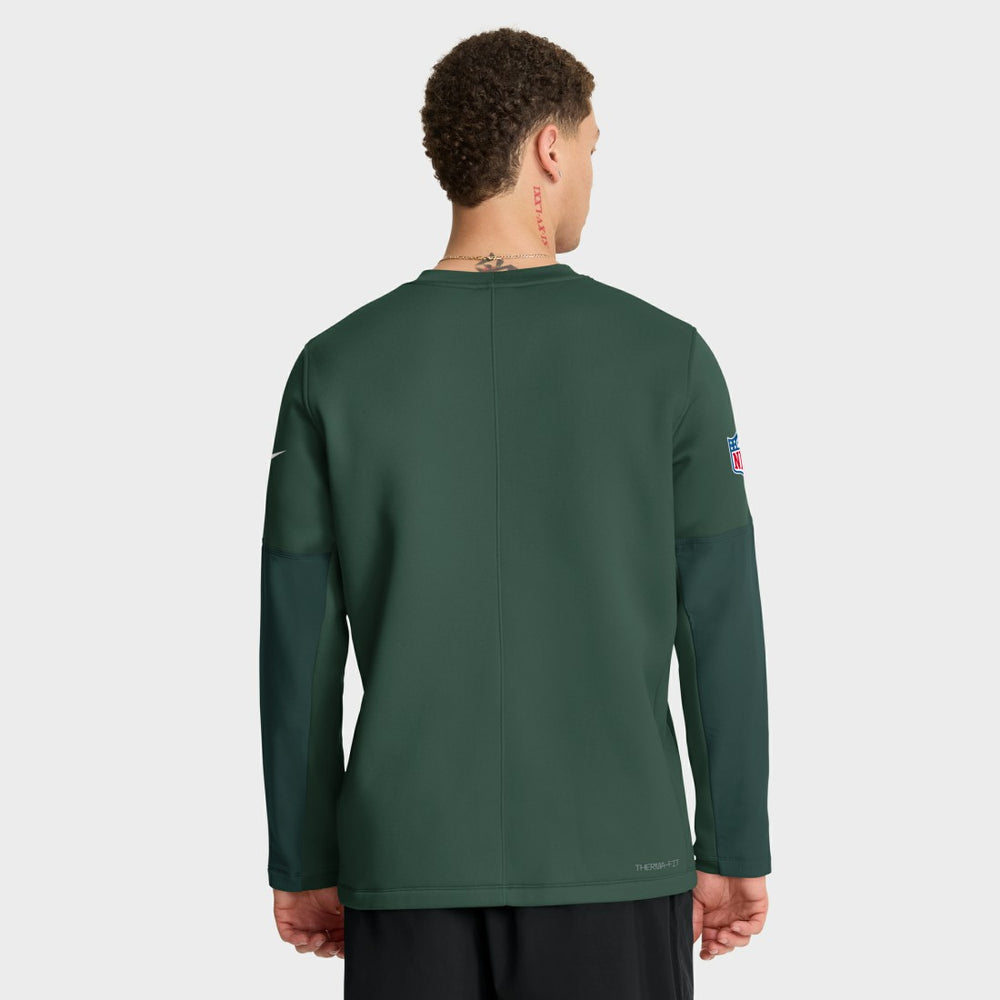 Green Bay Packers Sideline Coach Therma-FIT Long Sleeve T-Shirt - Green T-shirts