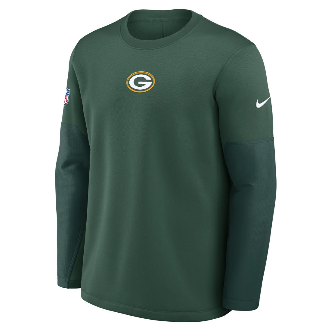 Green Bay Packers Sideline Coach Therma-FIT Long Sleeve T-Shirt - Green T-shirts