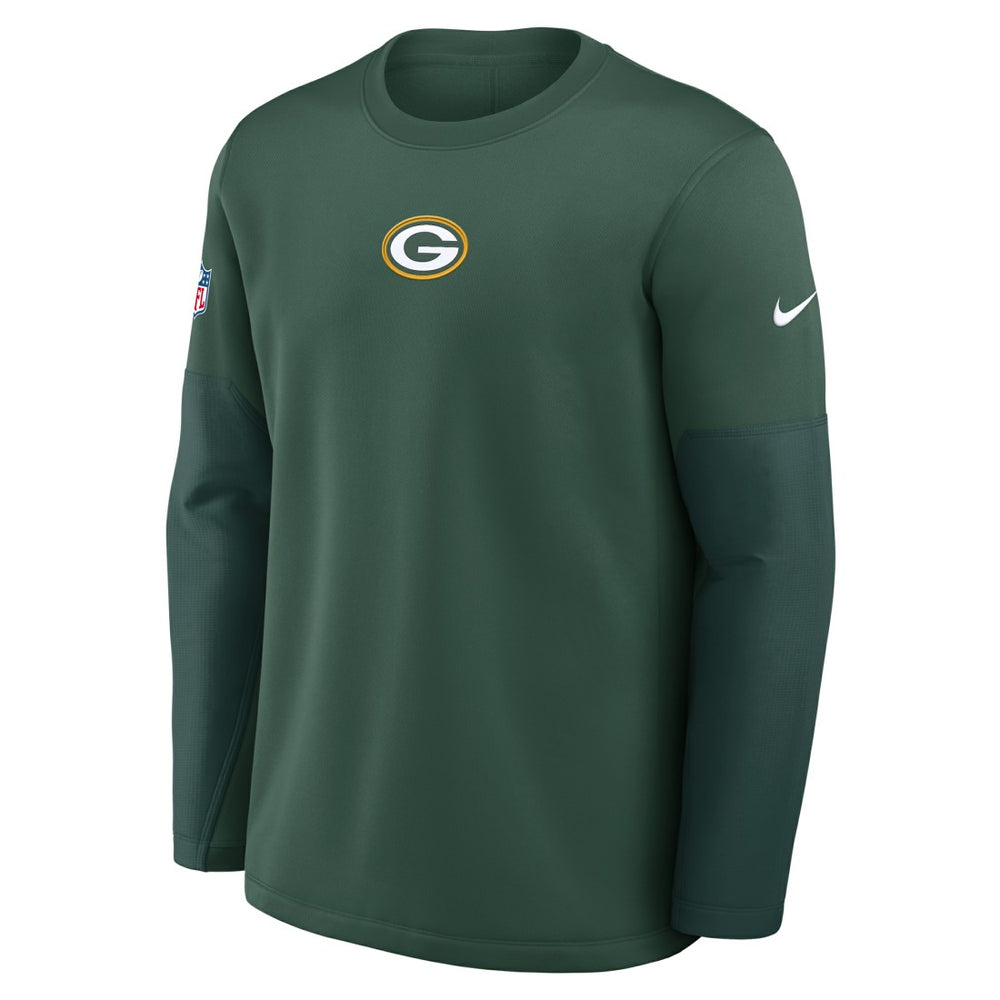 Green Bay Packers Sideline Coach Therma-FIT Long Sleeve T-Shirt - Green T-shirts