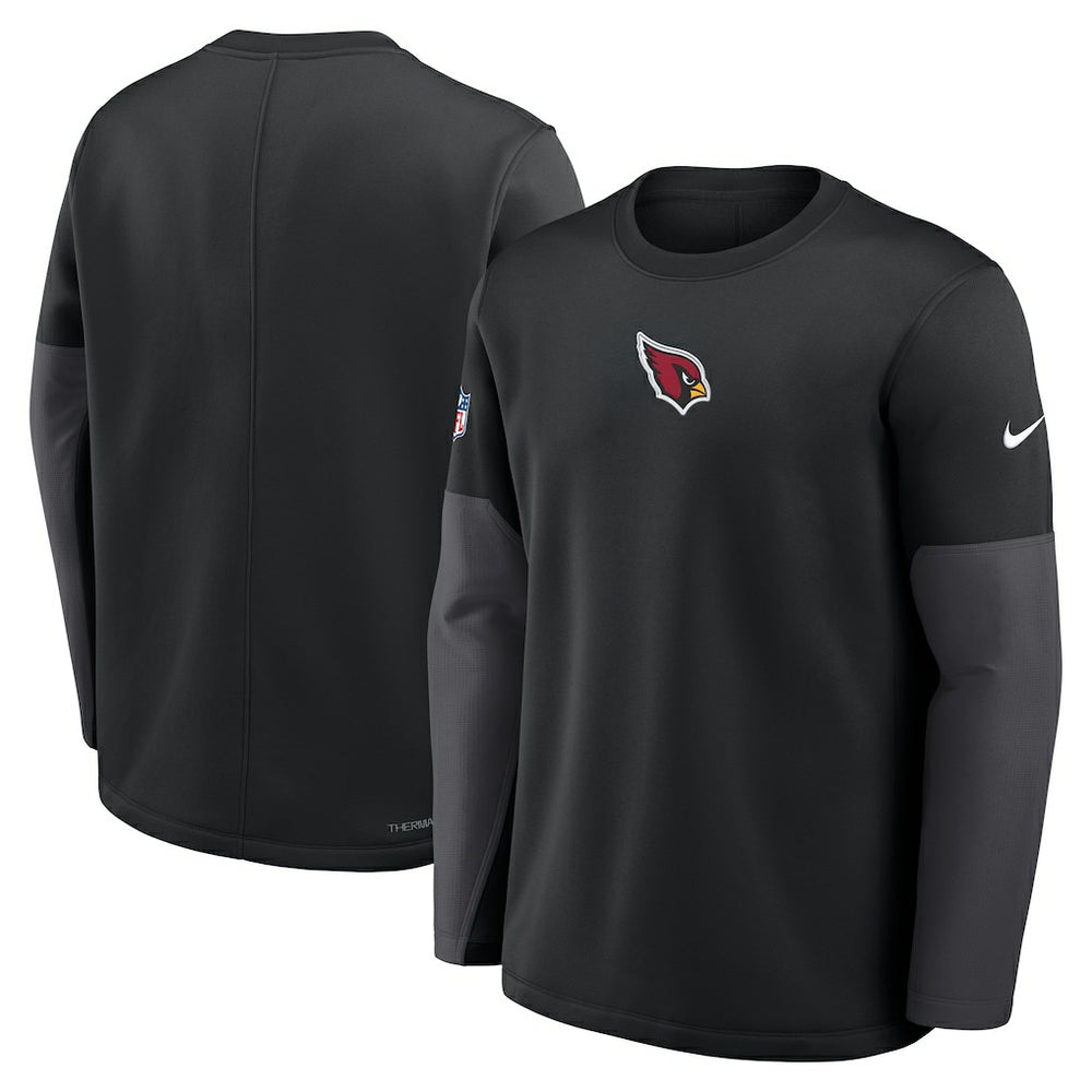 Arizona Cardinals Sideline Coach Therma-FIT Long Sleeve T-Shirt - Black T-shirts