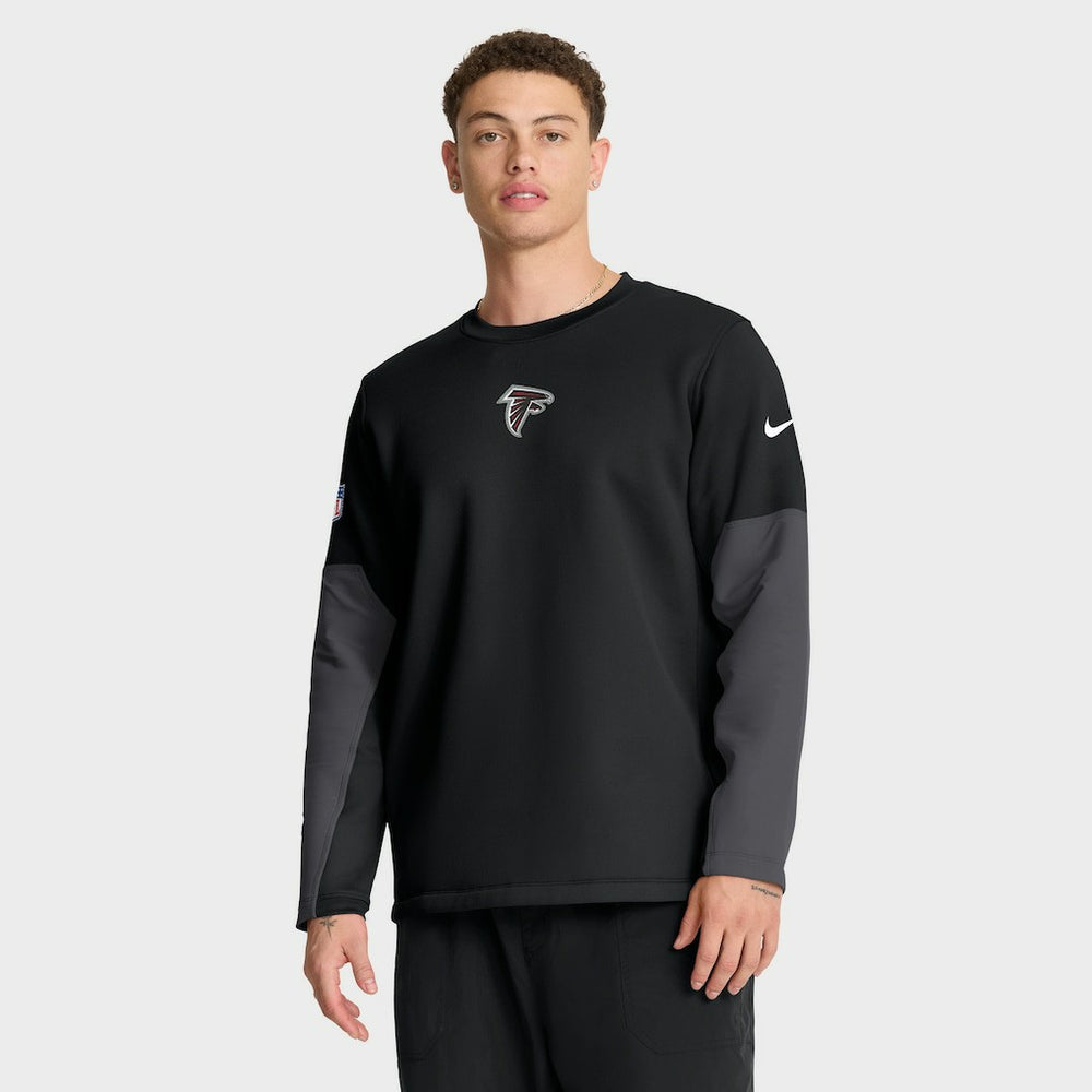 Atlanta Falcons Sideline Coach Therma-FIT Long Sleeve T-Shirt - Black T-shirts