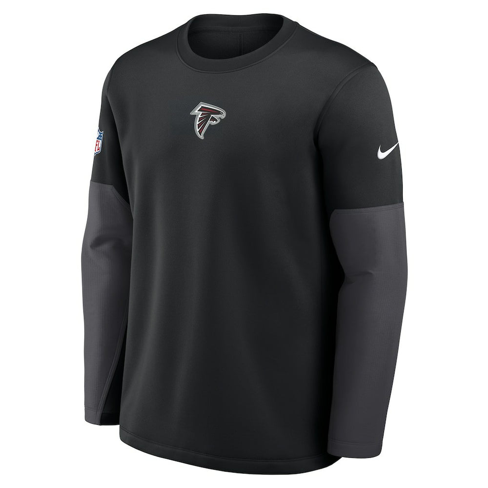Atlanta Falcons Sideline Coach Therma-FIT Long Sleeve T-Shirt - Black T-shirts