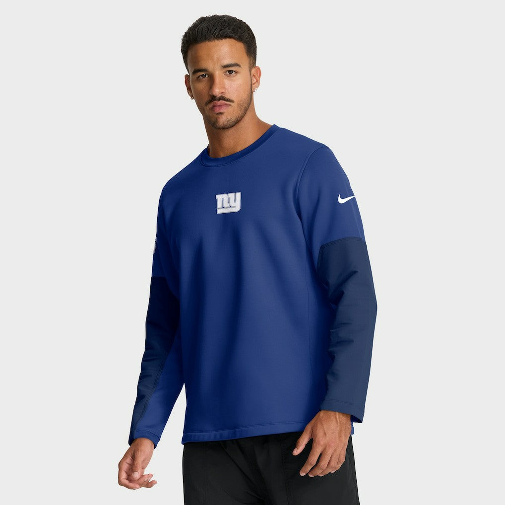 New York Giants Sideline Coach Therma-FIT Long Sleeve T-Shirt - Royal T-shirts