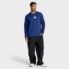 New York Giants Sideline Coach Therma-FIT Long Sleeve T-Shirt - Royal T-shirts