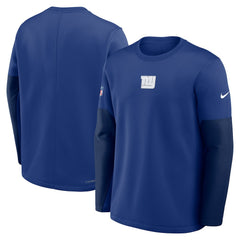 New York Giants Sideline Coach Therma-FIT Long Sleeve T-Shirt - Royal T-shirts