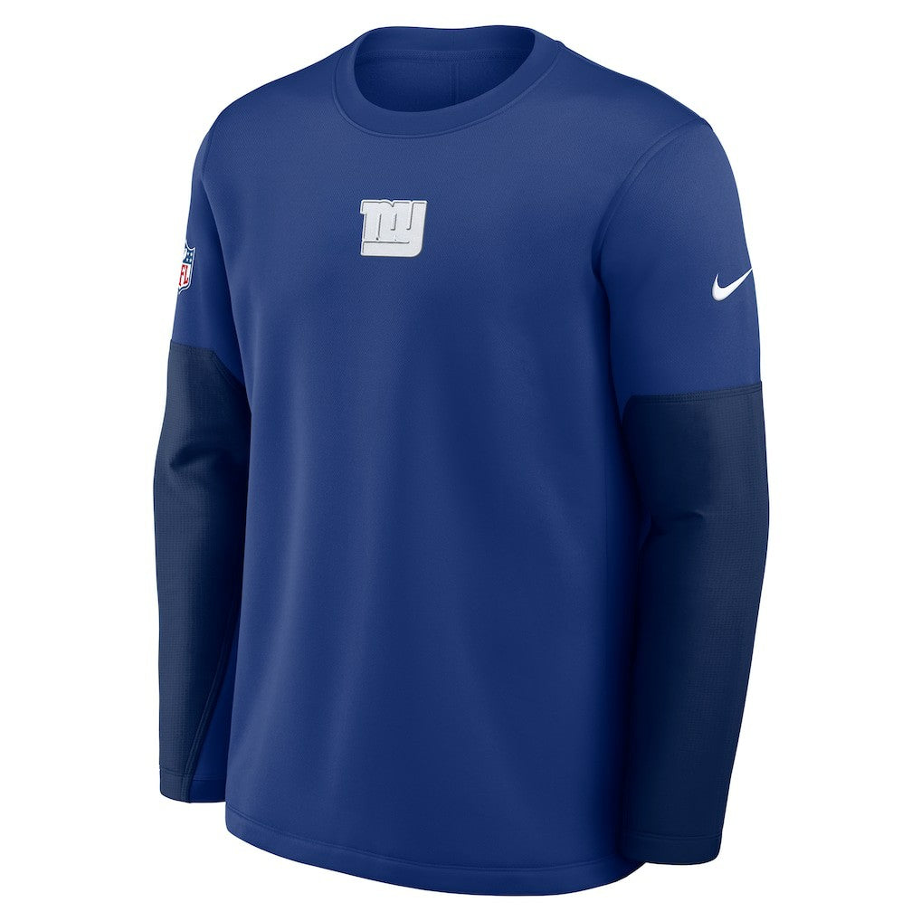 New York Giants Sideline Coach Therma-FIT Long Sleeve T-Shirt - Royal T-shirts