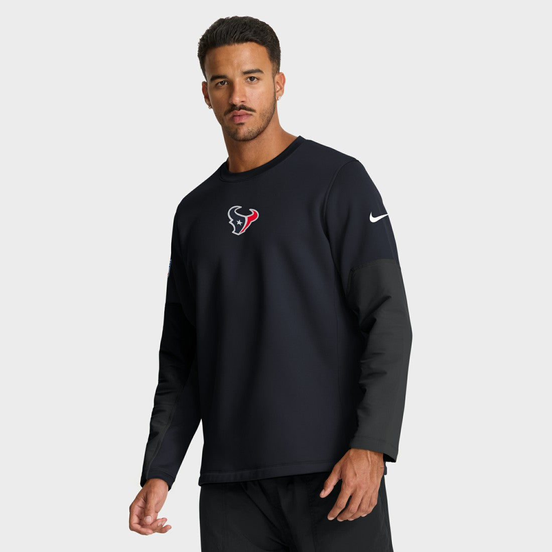 Houston Texans Sideline Coach Therma-FIT Long Sleeve T-Shirt - Navy T-shirts