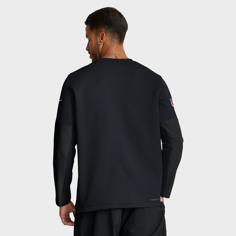 Houston Texans Sideline Coach Therma-FIT Long Sleeve T-Shirt - Navy T-shirts