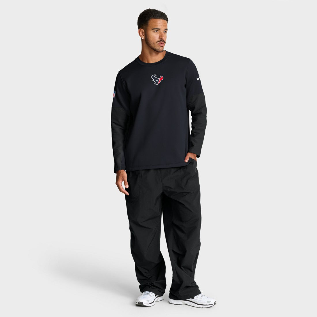Houston Texans Sideline Coach Therma-FIT Long Sleeve T-Shirt - Navy T-shirts