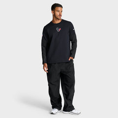 Houston Texans Sideline Coach Therma-FIT Long Sleeve T-Shirt - Navy T-shirts
