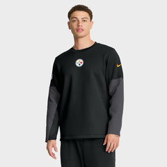 Pittsburgh Steelers Sideline Coach Therma-FIT Long Sleeve T-Shirt - Black T-shirts