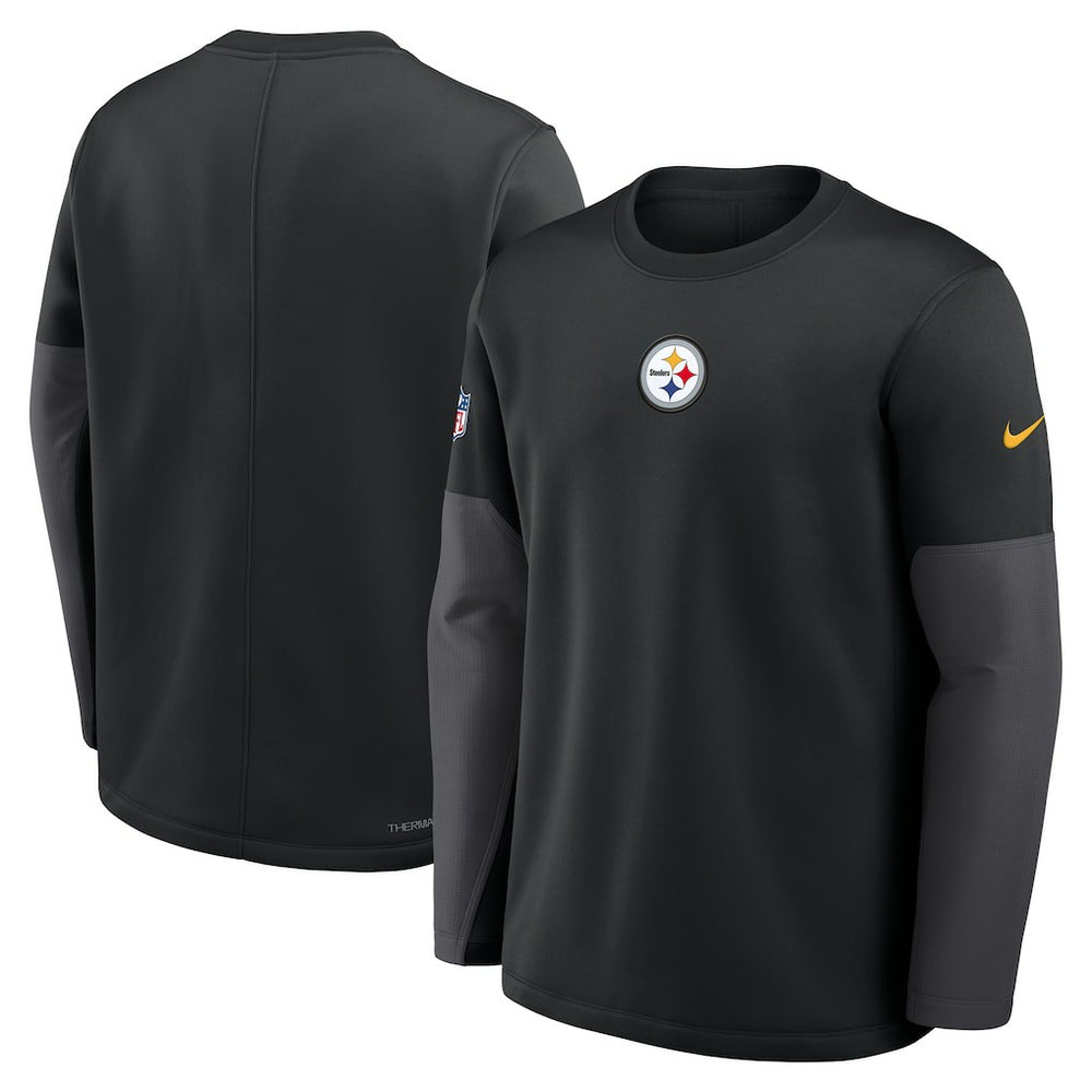 Pittsburgh Steelers Sideline Coach Therma-FIT Long Sleeve T-Shirt - Black T-shirts